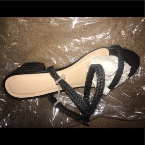 Braided wedge sandals